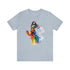 Rainbow Belly Dancer's Pose - Short Sleeve Tee Light Blue